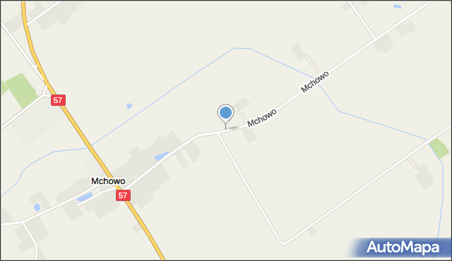 Mchowo gmina Przasnysz, Mchowo, mapa Mchowo gmina Przasnysz