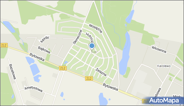 Chojnice, Metalowa, mapa Chojnic