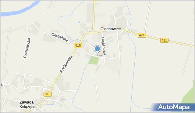 Ciechowice, Melioracyjna, mapa Ciechowice