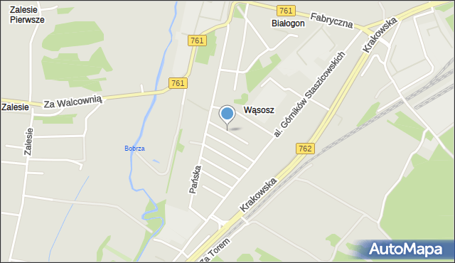 Kielce, Mechaników, mapa Kielc