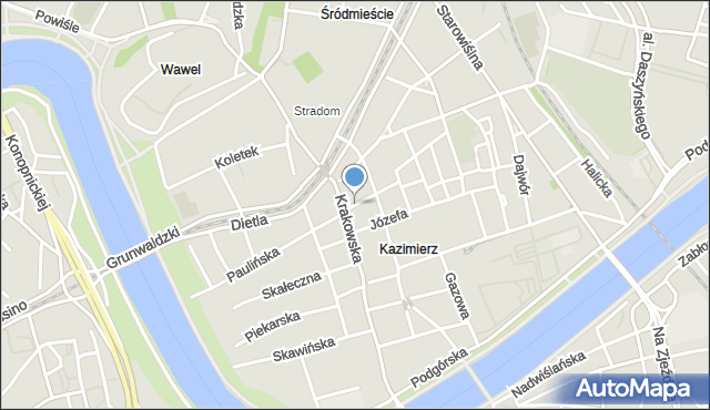 Kraków, Meiselsa, mapa Krakowa