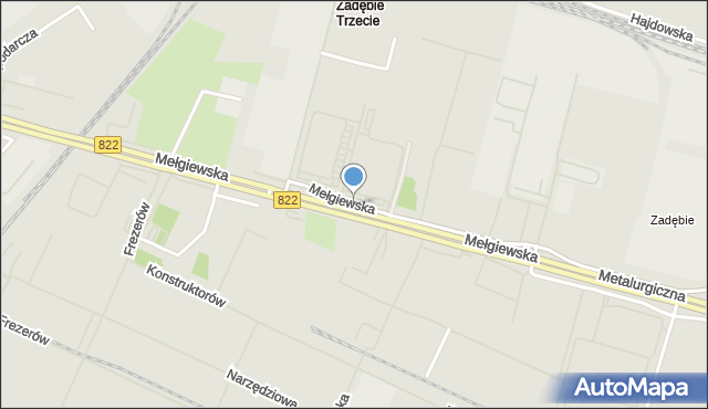 Lublin, Mełgiewska, mapa Lublina