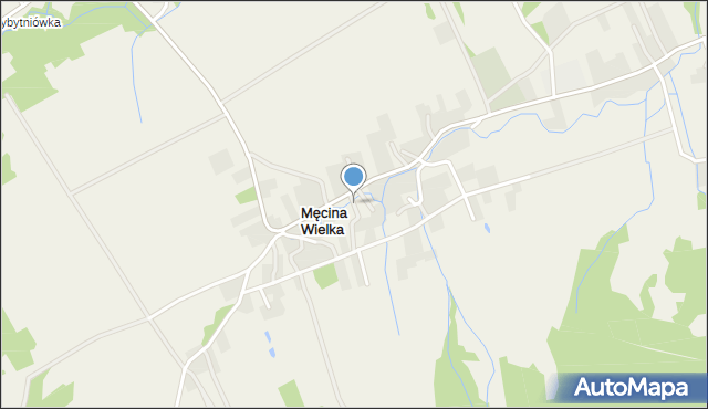 Męcina Wielka, Męcina Wielka, mapa Męcina Wielka