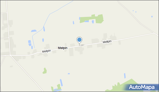 Mełpin, Mełpin, mapa Mełpin