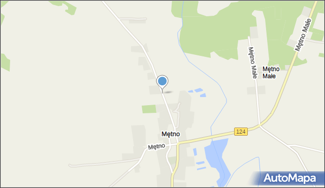 Mętno, Mętno, mapa Mętno