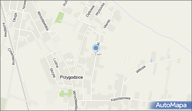 Przygodzice, Mertki Jana, mapa Przygodzice