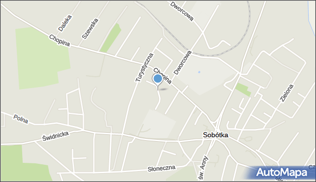 Sobótka powiat wrocławski, Metalowców, mapa Sobótka powiat wrocławski