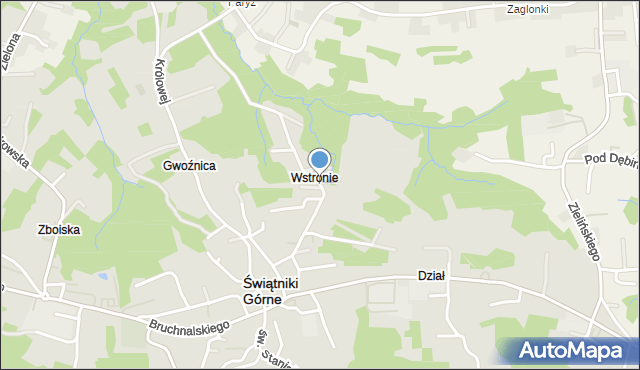 Świątniki Górne, Metalowców, mapa Świątniki Górne