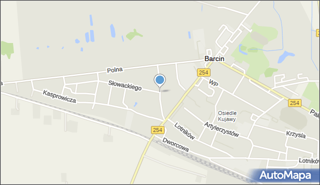 Barcin, Mickiewicza Adama, mapa Barcin