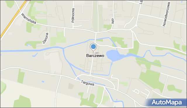 Barczewo, Mickiewicza Adama, mapa Barczewo