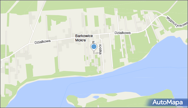 Barkowice Mokre, Miła, mapa Barkowice Mokre