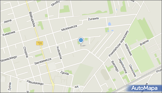 Brwinów, Michałowskiego Kazimierza, mapa Brwinów