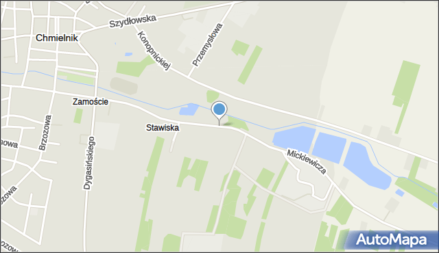 Chmielnik powiat kielecki, Mickiewicza Adama, mapa Chmielnik powiat kielecki