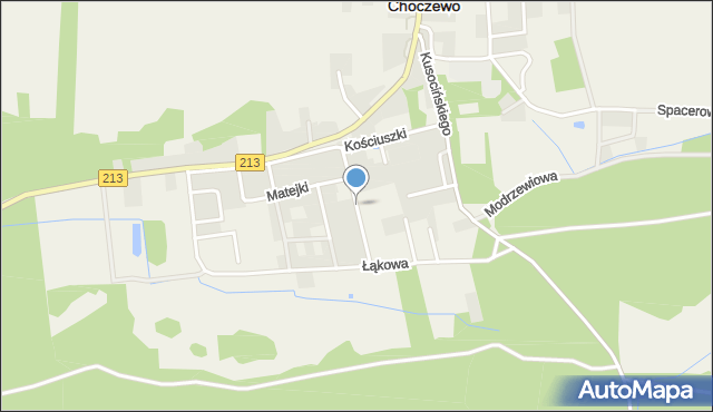 Choczewo, Mickiewicza Adama, mapa Choczewo