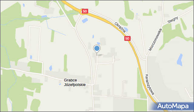 Grabce Józefpolskie, Miodowa, mapa Grabce Józefpolskie