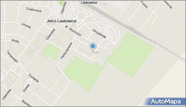 Jelcz-Laskowice, Mieszka I, mapa Jelcz-Laskowice