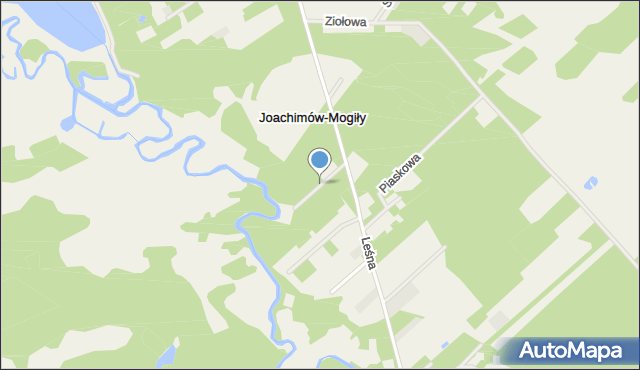 Joachimów-Mogiły, Miodowa, mapa Joachimów-Mogiły