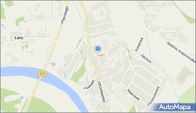 Kamieniec Wrocławski, Mickiewicza Adama, mapa Kamieniec Wrocławski