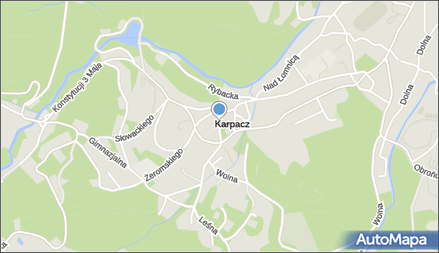 Karpacz, Mickiewicza Adama, mapa Karpacz