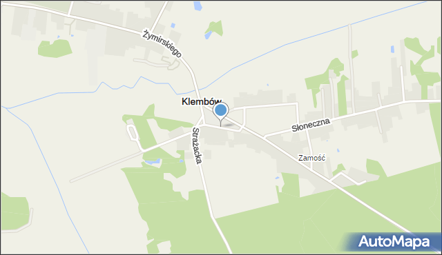 Klembów, Miła, mapa Klembów