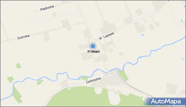 Kniewo, Miła, mapa Kniewo