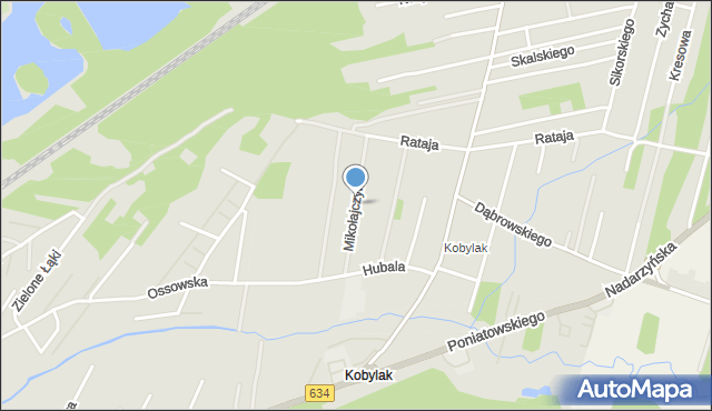 Kobyłka, Mikołajczyka Stanisława, mapa Kobyłka