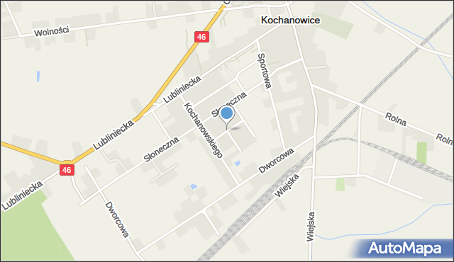 Kochanowice, Mickiewicza Adama, mapa Kochanowice