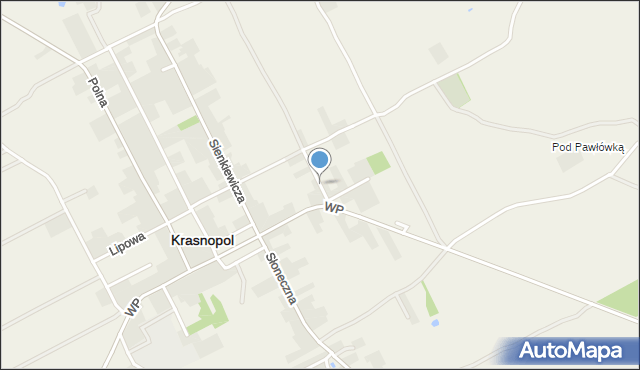 Krasnopol, Mickiewicza Adama, mapa Krasnopol