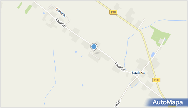 Łaziska gmina Wągrowiec, Miodowa, mapa Łaziska gmina Wągrowiec