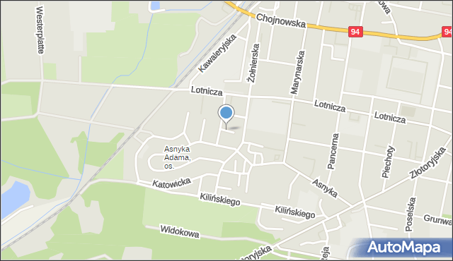 Legnica, Mikołowska, mapa Legnicy