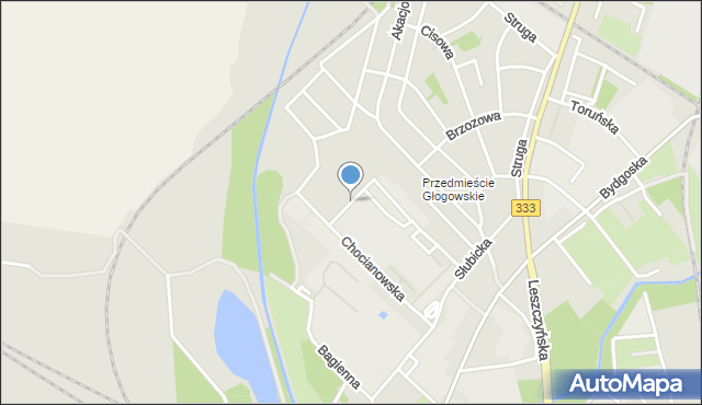 Legnica, Miłkowicka, mapa Legnicy