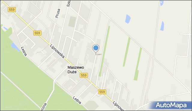 Maszewo Duże, Mickiewicza Adama, mapa Maszewo Duże