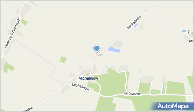 Michalinów, Michalinów, mapa Michalinów