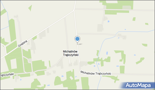 Michalinów Trąbczyński, Michalinów Trąbczyński, mapa Michalinów Trąbczyński