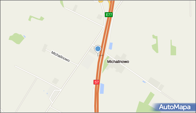 Michalinowo, Michalinowo, mapa Michalinowo