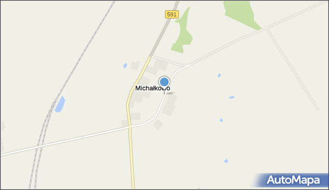 Michałkowo gmina Barciany, Michałkowo, mapa Michałkowo gmina Barciany