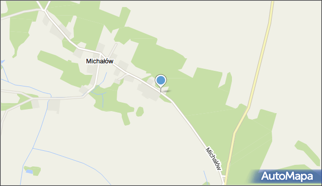 Michałów gmina Chocianów, Michałów, mapa Michałów gmina Chocianów