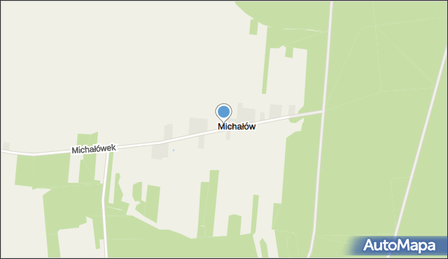 Michałów gmina Głowaczów, Michałów, mapa Michałów gmina Głowaczów