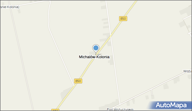 Michalów-Kolonia, Michalów-Kolonia, mapa Michalów-Kolonia