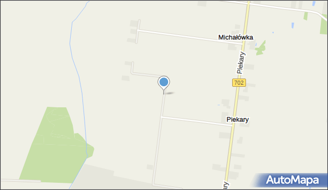 Michałówka gmina Piątek, Michałówka, mapa Michałówka gmina Piątek