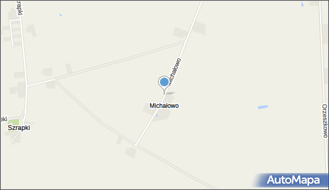 Michałowo gmina Dominowo, Michałowo, mapa Michałowo gmina Dominowo