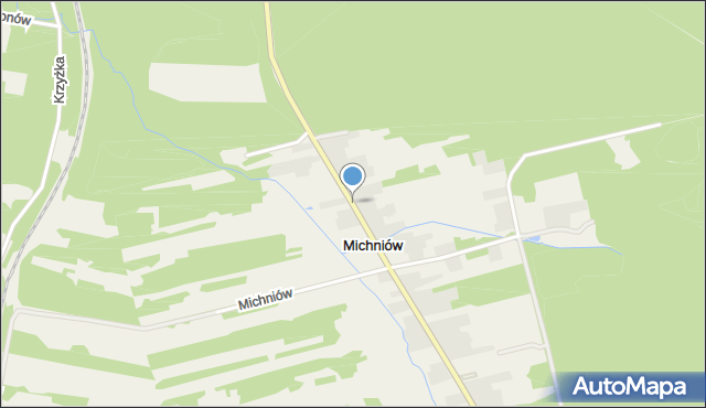 Michniów, Michniów, mapa Michniów