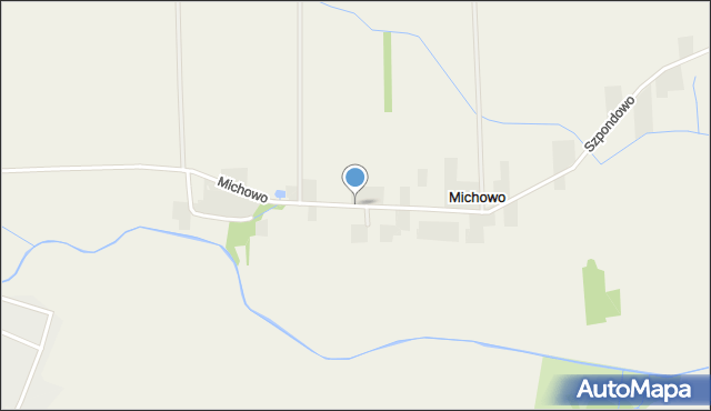 Michowo, Michowo, mapa Michowo