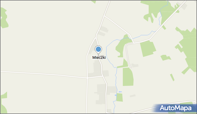 Mieczki gmina Przytuły, Mieczki, mapa Mieczki gmina Przytuły