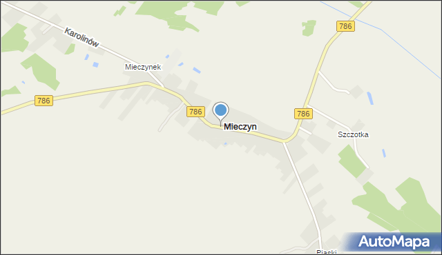 Mieczyn, Mieczyn, mapa Mieczyn