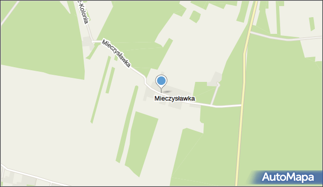 Mieczysławka gmina Karczmiska, Mieczysławka, mapa Mieczysławka gmina Karczmiska