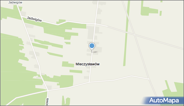 Mieczysławów gmina Tarłów, Mieczysławów, mapa Mieczysławów gmina Tarłów