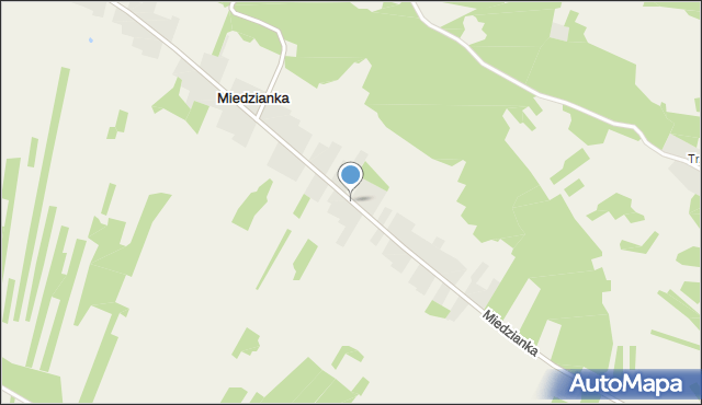 Miedzianka gmina Chęciny, Miedzianka, mapa Miedzianka gmina Chęciny