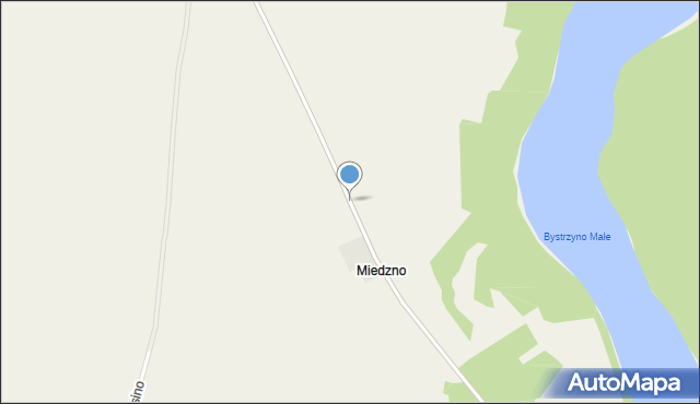 Miedzno gmina Sławoborze, Miedzno, mapa Miedzno gmina Sławoborze