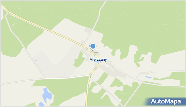 Mierczany, Mierczany, mapa Mierczany